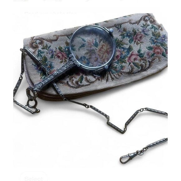 Antique Folding Reading Glasses Victorian era Opera Glasses - Picture 1 of 8